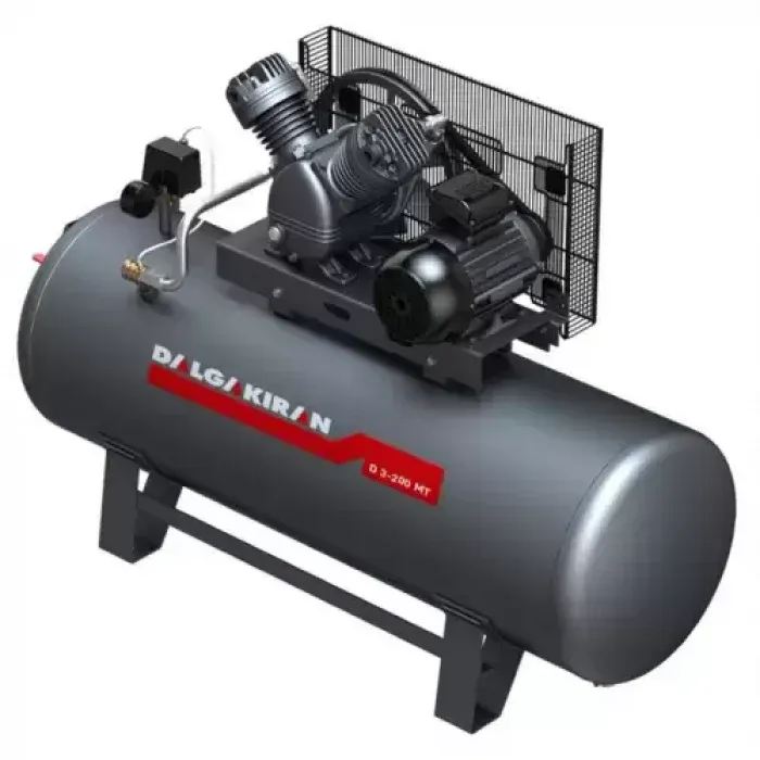 250 LİTRE 3 KAFA 4 KW PİSTONLU KOMPRESÖR